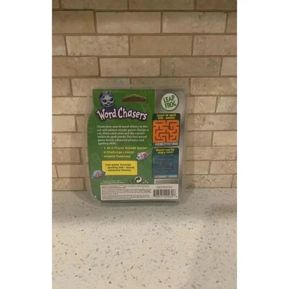 Leapfrog Leapster Word Chasers Game 1st-4th Grade Learning Cat Mouse BC - Picture 2 of 2